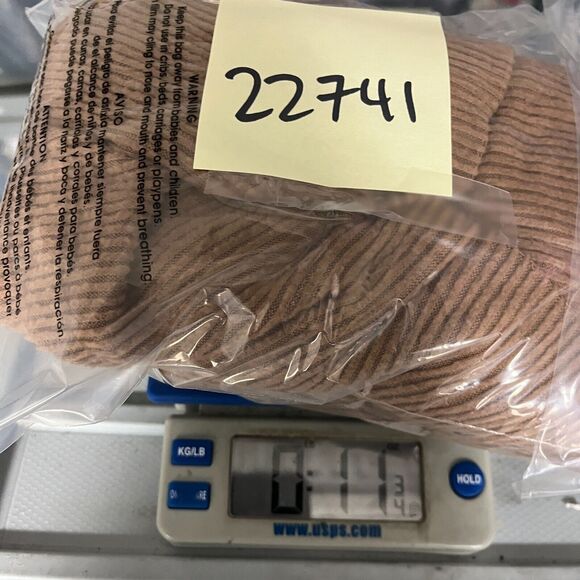 We The Free People Oversized Ribbed Knit Top Brown Cowl Neck Baggy Shirt SMALL - Picture 10 of 10